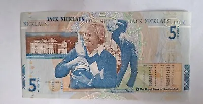 Jack Nicklaus £5 Royal Bank Of Scotland Note 2006 Uncirculated Limited Edition • £20