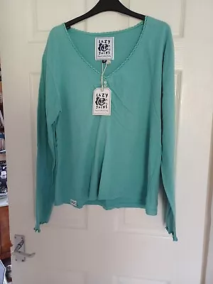 Lazy Jacks Green L/Sleeve TShirt Size 18 • £4.99