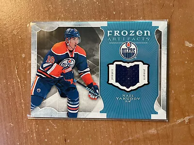 2015/16 Upper Deck Artifacts Game Used Jersey Nail Yakupov Frozen Oilers • $1.27
