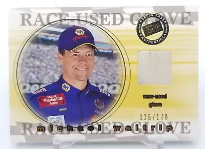 2001 Press Pass Stealth MICHAEL WALTRIP Race Used Glove Relic /170 NASCAR #G 3 • $14.88