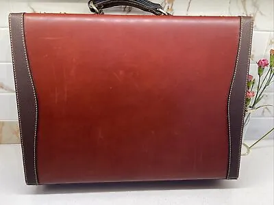 Vintage Mark Cross Hard Shell Case Leather Briefcase • $225.99