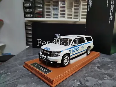 1:18 Scale GOC CHEVROLET Suburban NYPD SUV 2015 Resin Diecast Model Car • $293.45