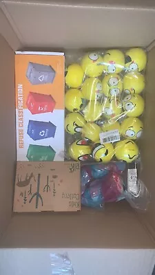 Toy Bundle Kids Huggy Wuggy Plush Toy And 18pc Emoji Party Balls + 6pck Utensils • £20