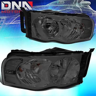 For 2002-2005 Dodge Ram 1500 2500 3500 Smoked Lens Clear Corner Headlight/lamps • $67.98