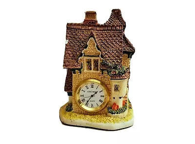 Verichron Quartz Clock Olde World Village Cottage • $19.95