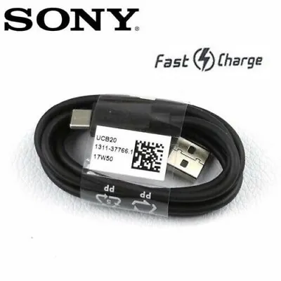 NEW Genuine Sony UCB20 Type C USB Charging Charger Cable For Xperia XZ L2 ETC UK • £3.99