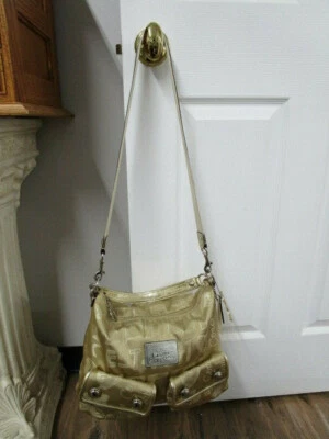 $59.95 • Buy Coach Gold Poppy Storypatch Hobo Swing Bag/Crossbody Bag