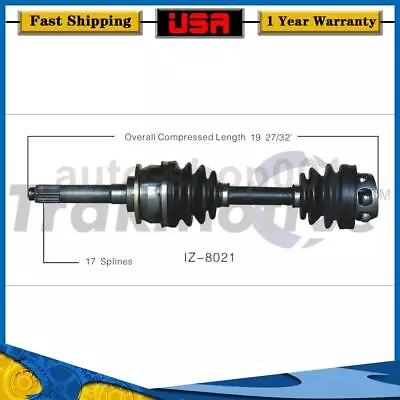 Front Right CV Axle Joint Shaft Fits Isuzu VehiCROSS 3.5L 2001 2000 1999 • $75.39