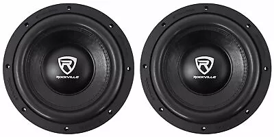 (2) Rockville W10K6D2 V2 10  4000 Watt Car Audio Subwoofers Dual 2-Ohm Subs • $154.90