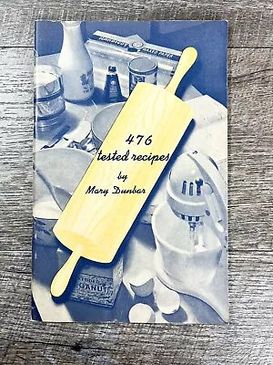 Vintage 476 Tested Recipes By Mary Dunbar Cookbook Jewel Tea Homemakers MCM • $12.99