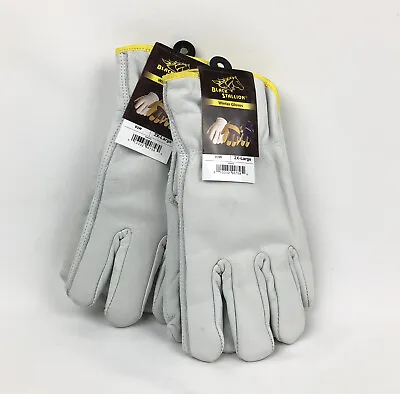 $9.75 • Buy 2 Black Stallion Winter Gloves 93W Grain Cowhide Insulated Driver's 2XL XXL