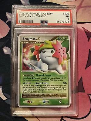 Pokémon TCG 2009 Shaymin LV.X 126/127 Platinum POP 1 PSA 1 • $17.50