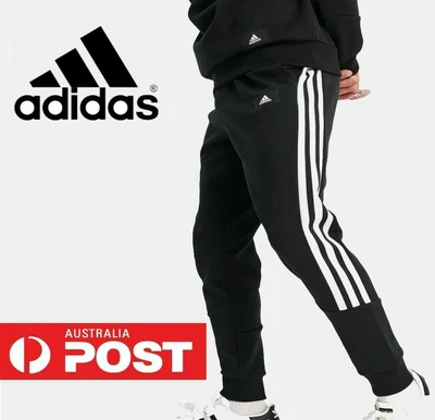 $69.99 • Buy Adidas Training Trackies With Wrap 3-Stripes In Black S M L XL XXL - Oz Stock