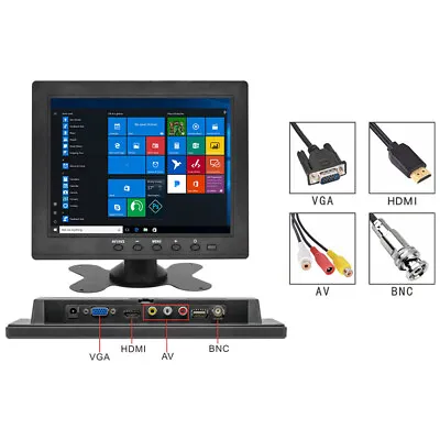 8 /10.1  LCD CCTV Monitor Screen HDMI BNC AV VGA USB For Car/Security/PC/Laptop • $71.99