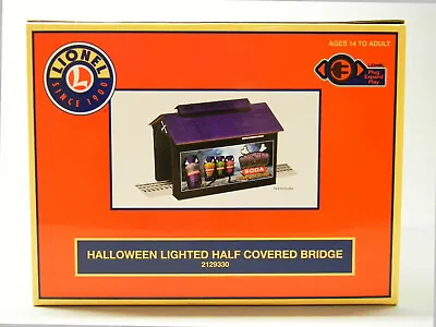 LIONEL LIGHTED HALLOWEEN HALF COVERED BRIDGE O GAUGE Train Tunnel 2129330 NEW • $88.84