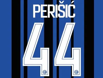 Perisic #44 Inter Milan 2017-2018 Home Football Nameset For Shirt • £12.50