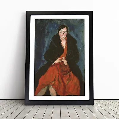 Woman In Red By Chaim Soutine Wall Art Print Framed Canvas Picture Poster Decor • £29.95