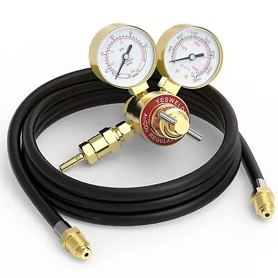 	Argon Co2 Regulators With Hose Gauges Gas Welding Regulator For Mig And Tig ... • $51.88