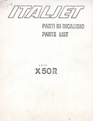 $17.75 • Buy Circa 1976 Italjet X50R Mini Bike Parts Book COPY