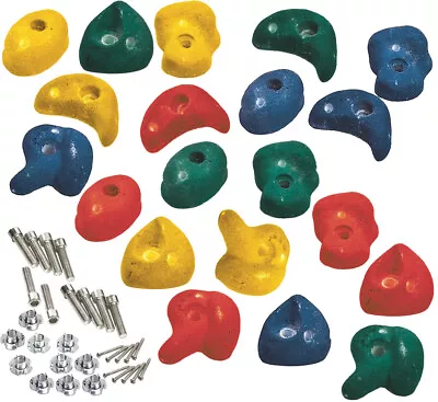 £69.95 • Buy Climbing Holds Stones Rock Wall Frame Grabs Premium Grips Children Kids Outdoor