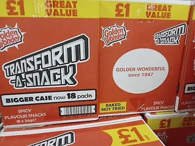 £22.99 • Buy NEW Transform A Snack Spicy £1 PMP 18x56gm