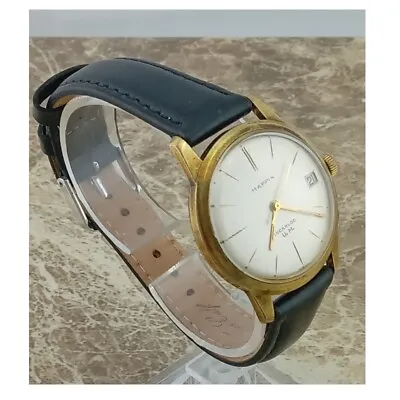 Retro 10k Filled  Gold Gents Vintage Mappin & Webb Wrist Watch And Box 1973 • £195