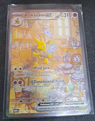 Pokemon 151 Alakazam EX 201/165 Special Illustration Rare Pokemon Card • $29.99