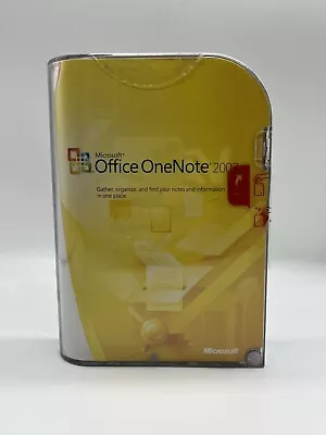 MICROSOFT OFFICE ONE NOTE 2007 X12-45217-01 Brand New Sealed! • $30