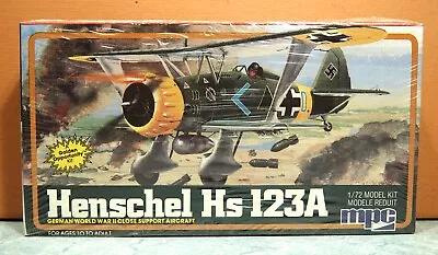 1/72 MPC HENSCHEL Hs-123A MODEL KIT # 1-4011 • $19.80