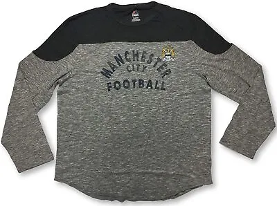 MAJESTIC Soccer Manchester City Football Long Sleeve BLITZ T-Shirt X-LARGE • $19.95