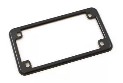 Gloss Black Metal Motorcycle License Plate Frame • $11.95