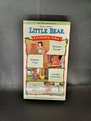 Little Bear - Friendship Tales VHS 2002 Maurice Sendak's Classic Kids Cartoon • $8.99