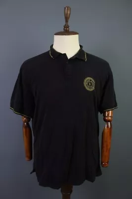 Versace Jeans Couture Black Short Sleeve Polo Shirt Size 3XL • $80