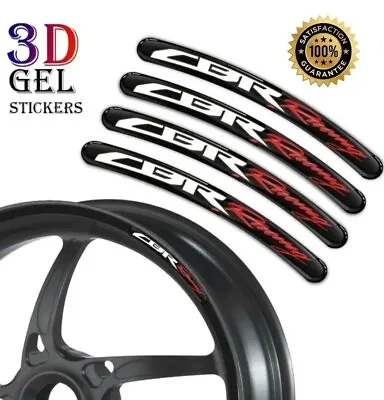 8 X Honda CBR Wheel Rim Sticker Decals Motorcycle (3D Gel Stickers) • £8.29