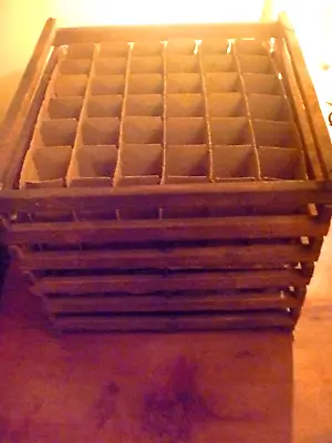 Vintage Wood Egg Crate With Inserts • $39.95