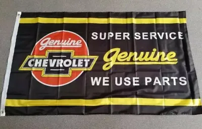 $24.99 • Buy VTG/Chevrolet Genuine Parts Flag 3' X 5' Indoor Outdoor - Garage/Shop/Man Cave