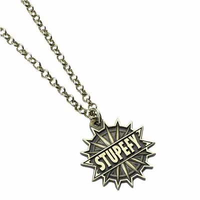 $19.98 • Buy Fantastic Beasts Stupefy Spell Necklace Pendant - Where To Find Them Gold Tone