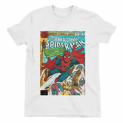£14.99 • Buy Spiderman The Amazing Spiderman Marvel Comic Book Cover Men's White T-Shirt