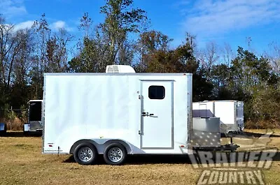 New 2024 7 X 14 7x14 Enclosed Cargo Mobile Pet Spa Animal Dog Grooming Trailer • $23295