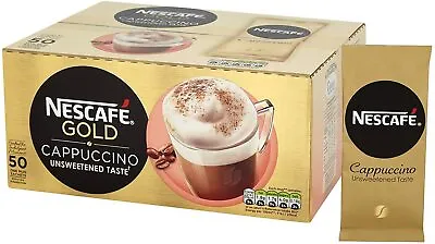 £16.99 • Buy Nescafe Gold Cappuccino Unsweetened Sachets, 50 X 14.2g Low Fat 