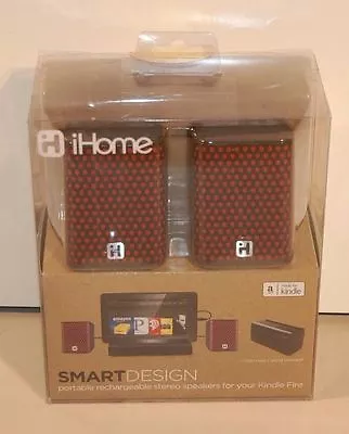 IHome IK8B Portable Stereo Speakers For Kindle Fire And 3.5mm Audio Jack • $12.79