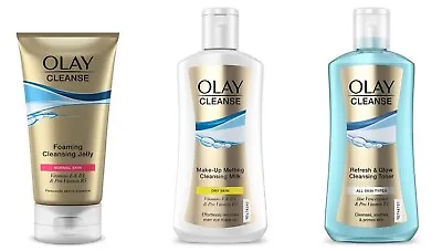 OLAY Cleanse Set - Foaming Jelly Cleansing Milk & Toner (150ml + 2 X 200ml) • £19.95