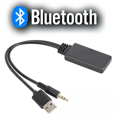 Wireless Bluetooth Receiver 5.0 Car Stereo Music 3.5mm Adapter AUX MP3 • £7.64