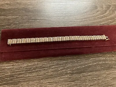 ZALES  5 CT. TW. DIAMOND 7 Inch Tennis Bracelet - 10K Gold - Round & Baguette • $2490