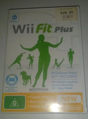 Wii Fit Plus + Manual - Nintendo Wii  PAL FREE POST VGC FREE POSTAGE  SHIPPING . • $11.95