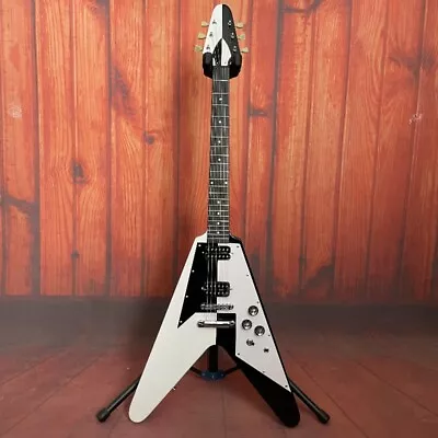 Black And White Michael Schenker V Electric Guitar HH Open Pickups In Stock • $305