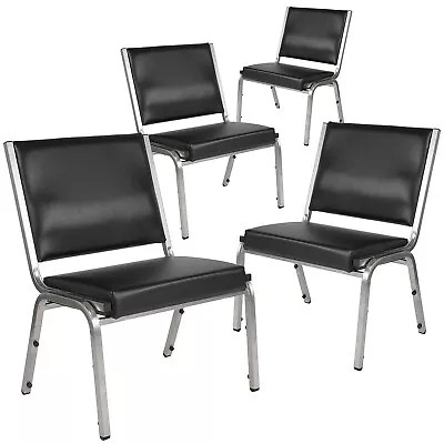 Flash Furniture Vinyl Bariatric Medical Chair Black Set Of 4 (4XU604426601BV) • $631.10