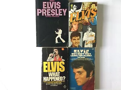 Lot Of 4 Vintage Paperback Elvis Presley Books-Meet Elvis Presley And More • $10.99