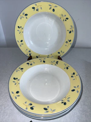 £36.51 • Buy 4 Royal Doulton Blueberry Pattern Soup /dessert  Plates 8.7 “