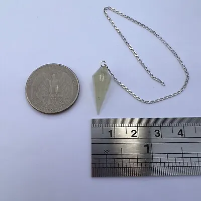 1.5g 7.5ct Libyan Desert Glass Silver PENDULUM #ASP0158 • £95.55